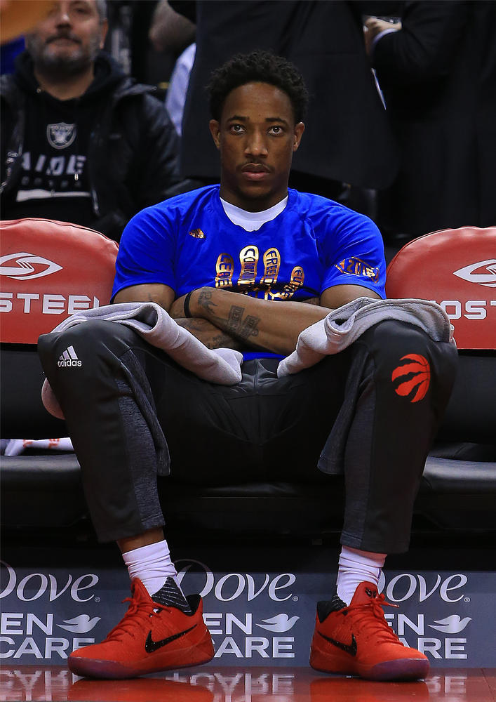 猛龙鏖战骑士，德罗赞高光表现